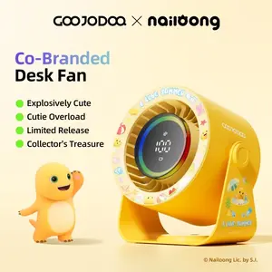 GOOJODOQ X NAILONG GFS008 High-speed Desktop Turbine Circulating Fan Kipas Angin Kipas Dinding Digital Display Adjustable Kipas Meja Kipas Dinding - Official