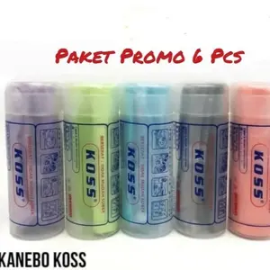 Paket Promo Set 6 Pcs Kanebo Koss Lap Serbaguna Daya Serap Tinggi dan Berkualitas - Cleaning Cleaning kain