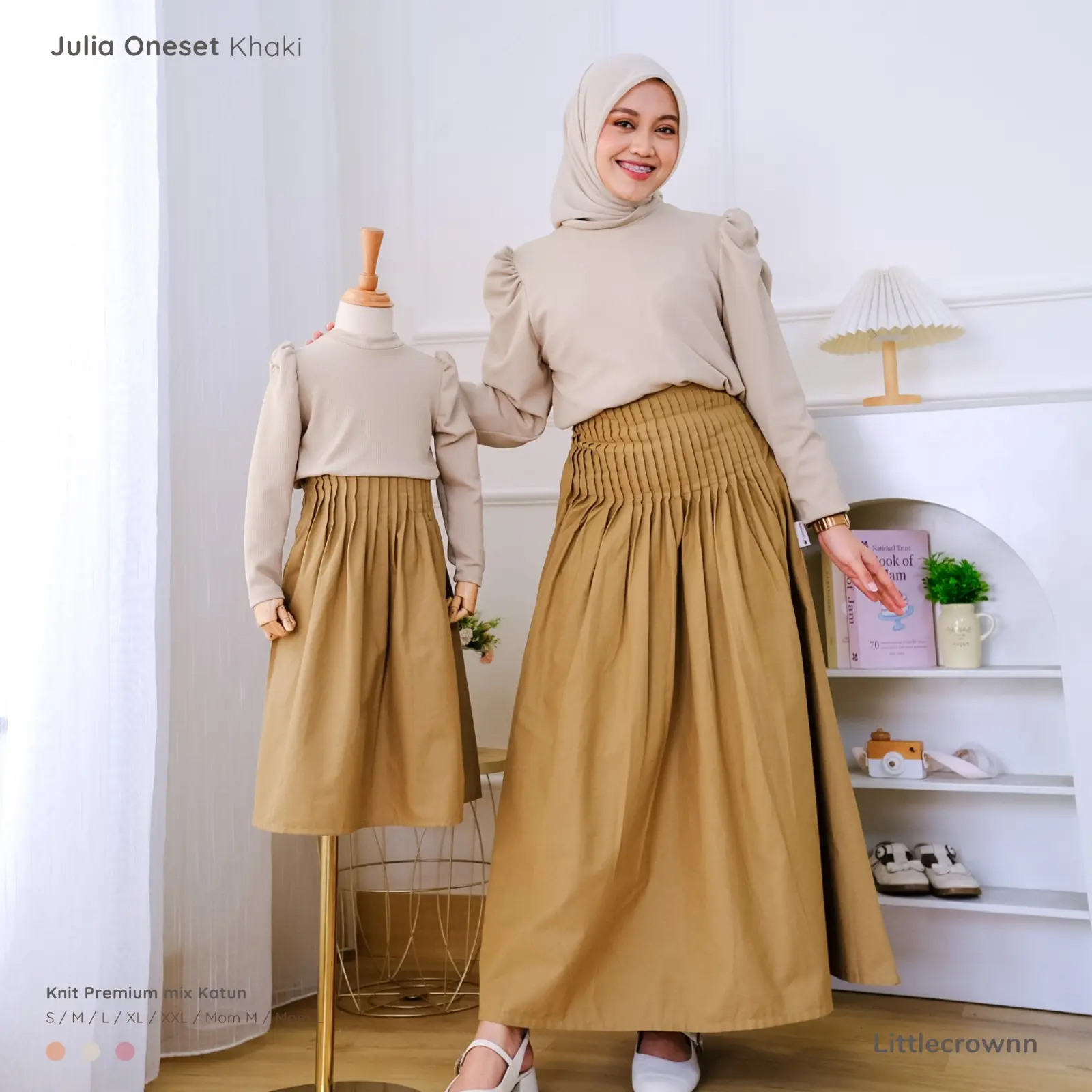 Littlecrownn - Julia Oneset | Baju Anak Perempuan  | Oneset Couple Anak Perempuan dan Ibu