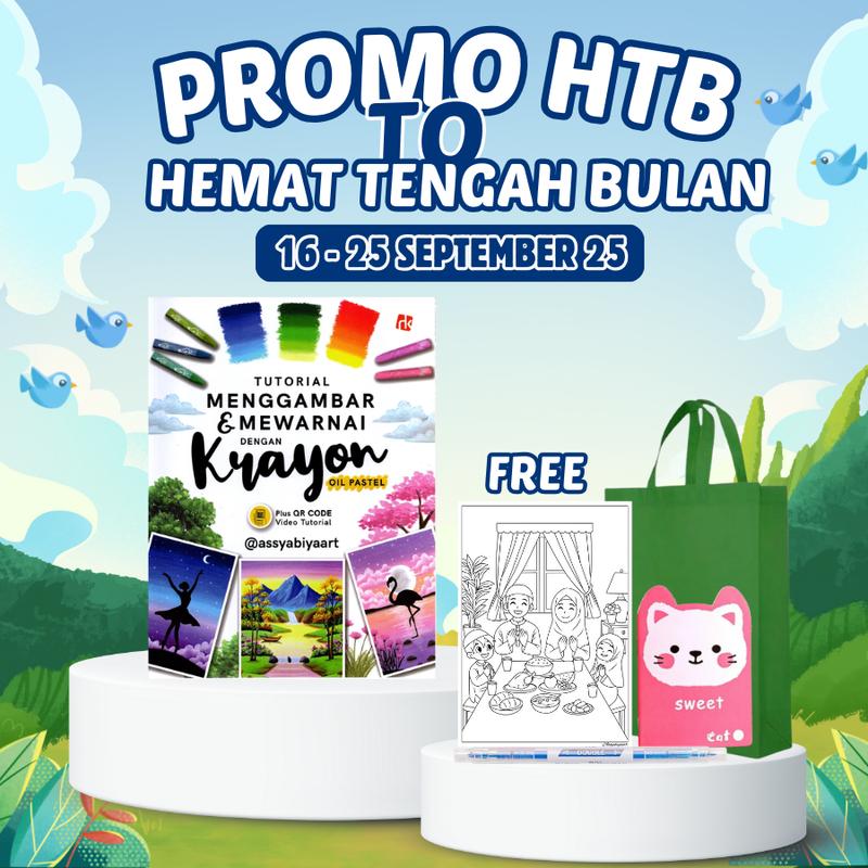 Buku Tutorial Menggambar & Mewarnai Dengan Krayon Oil Pastel ...
