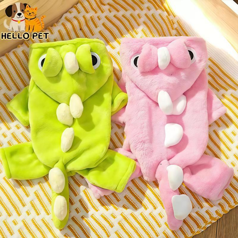 Quần áo có mũ cho chó cưng chủ đề Halloween thiết kế khủng long dễ thương thích hợp cho bữa tiệc và cosplay trang phục áo Hoodie