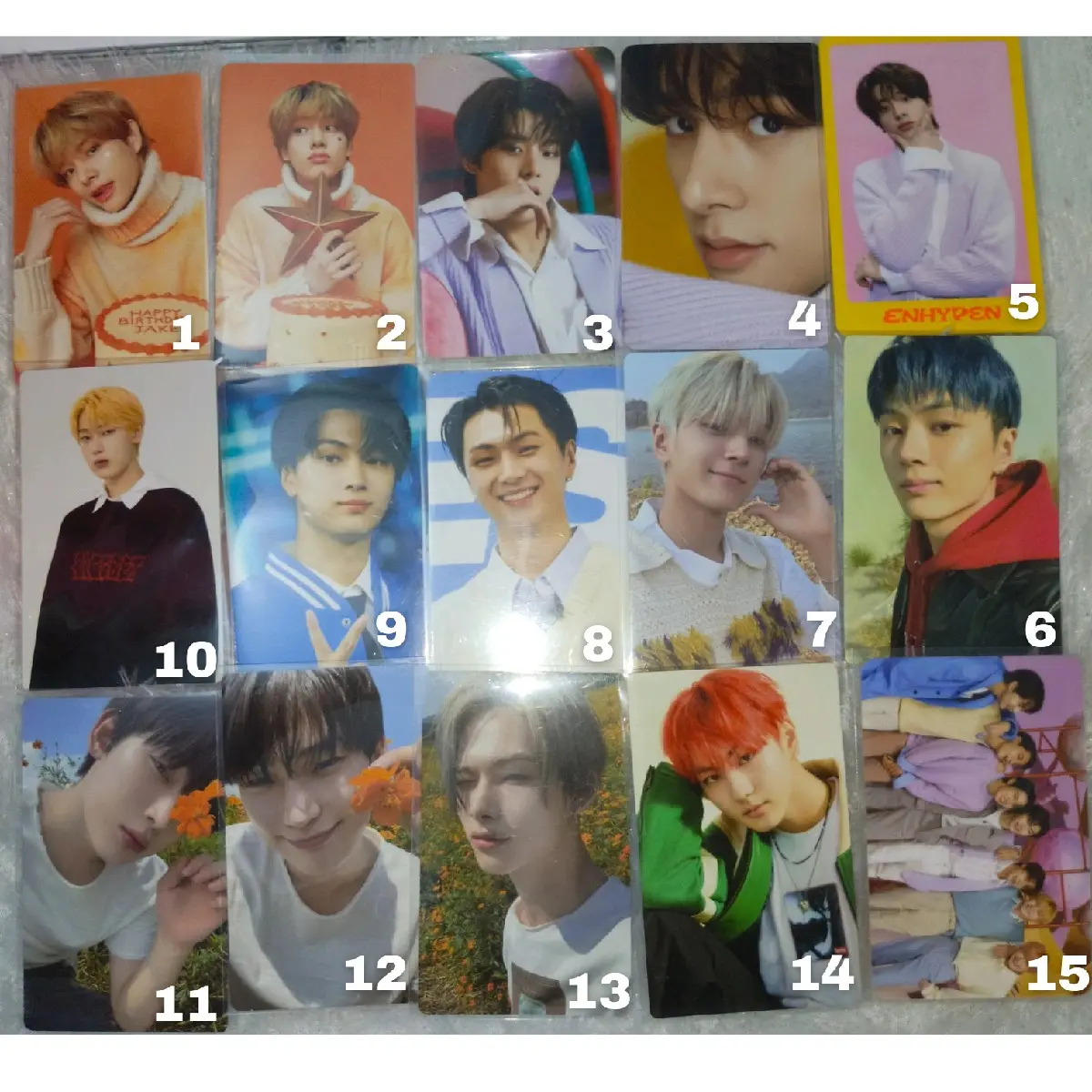 Photocard enhypen dicon/orange blood/manifesto
