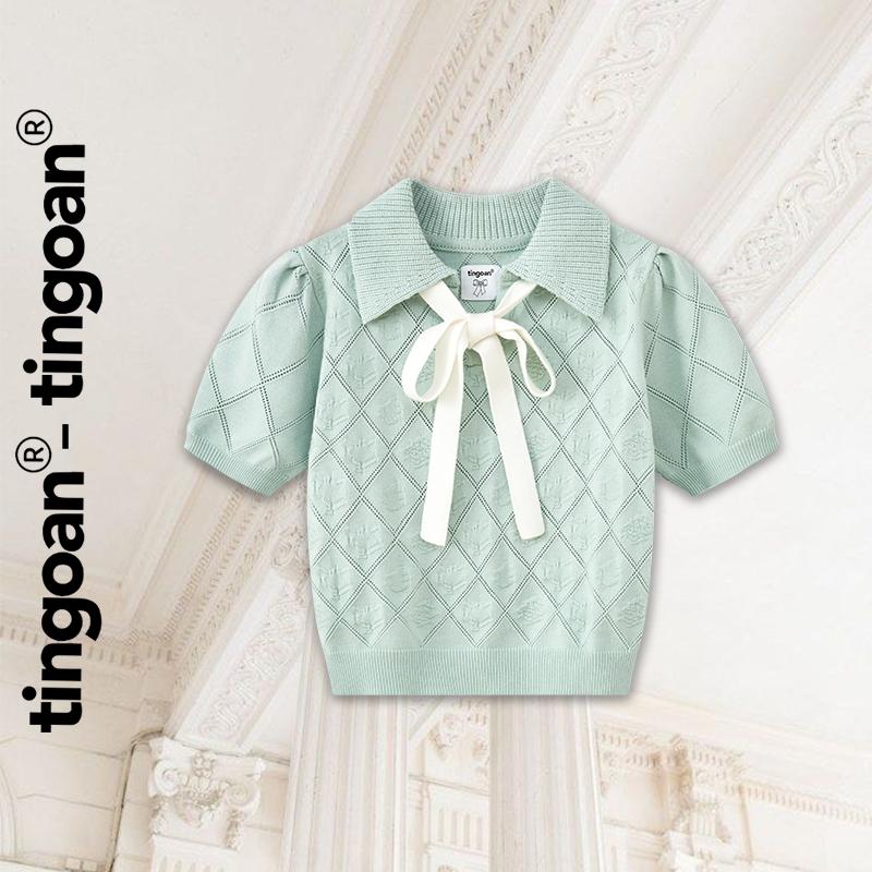 TINGOAN X AFF - Áo len crop bề mặt len hoạ tiết quả trám buộc nơ YURI YURI TOP MÀU MỚI 2025