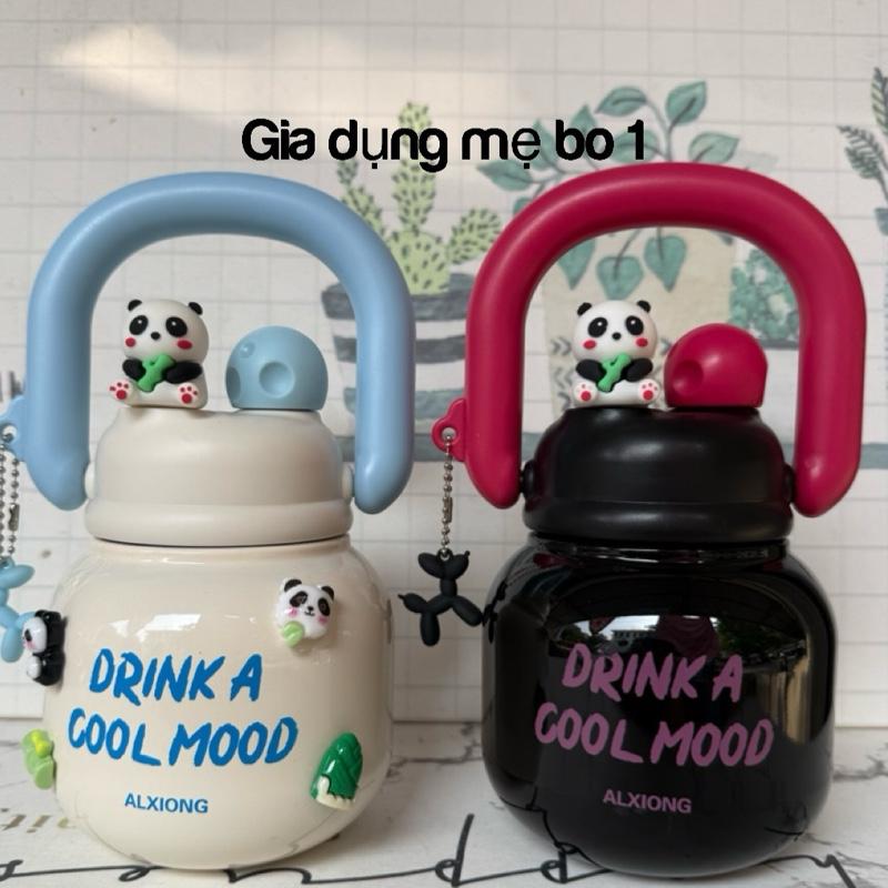  ￼Bình Nước Funkey inox 316 dung tích 680ml Có Ống Hút lõi lọc trà tiện lợi 