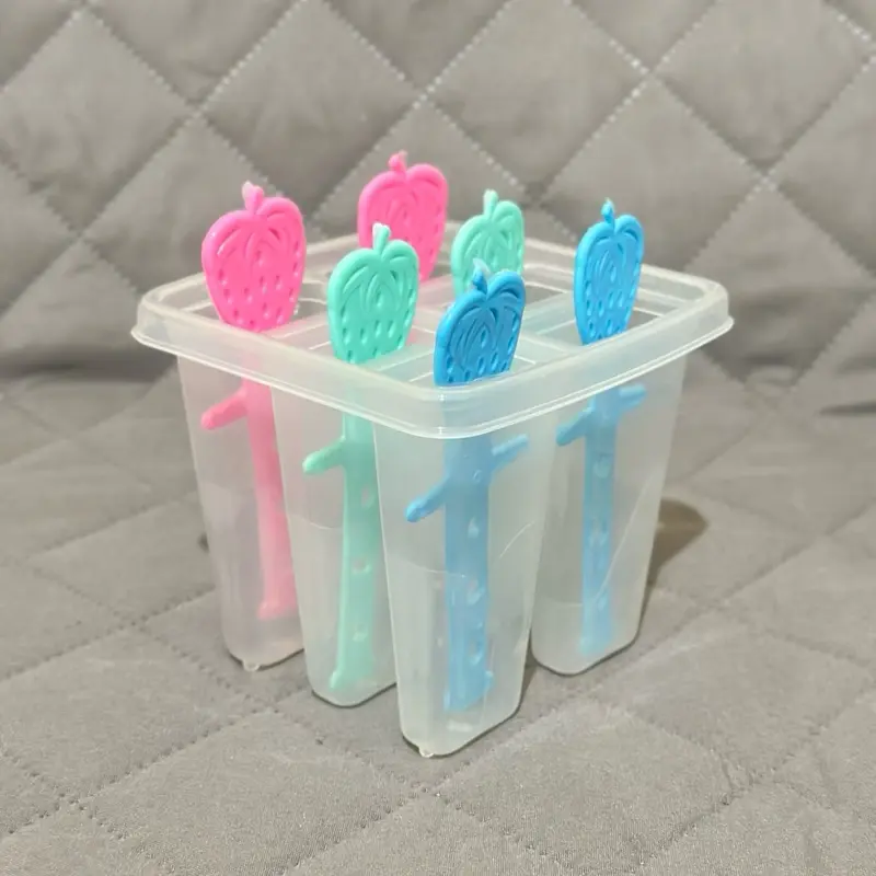(1 pcs) Cetakan Es Cream + Stik 6 Slot Agar Nutrijell Loli Mambo Lilin