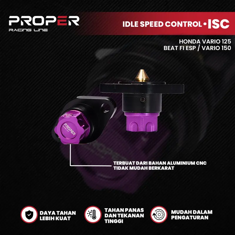 ISC Manual PROPER RACING LINE Vario 125 150 Beat Scoopy FI ESP Idle Speed Control Air Screw 0