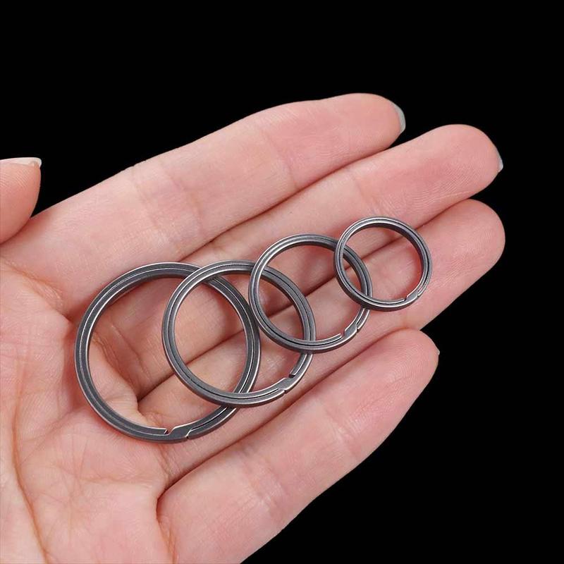 Móc Chìa Khóa Hợp Kim Titan Mặt Dây Chuyền Có Khóa, Có Thể Mở, Nhẹ, Nhẫn Chìa Khóa, Sáng Tạo Kim Loại, Thời Trang, Món Quà Tuyệt Vời 0