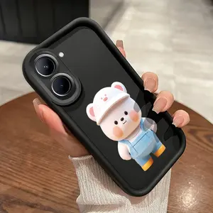 Casing Hp Untuk Realme C33 Case HP pola beruang kecil lucu Cesing Casing sederhana Kesing Silikon lunak Kasing baru Softcase