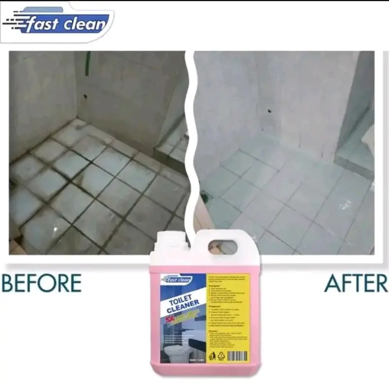 New Fasclean Toilet Cleaner 1 Liter Cairan Pembersih Serbaguna WC Wastafel Kloset Setanlis Peralatan Dapur Rumah tangga 1
