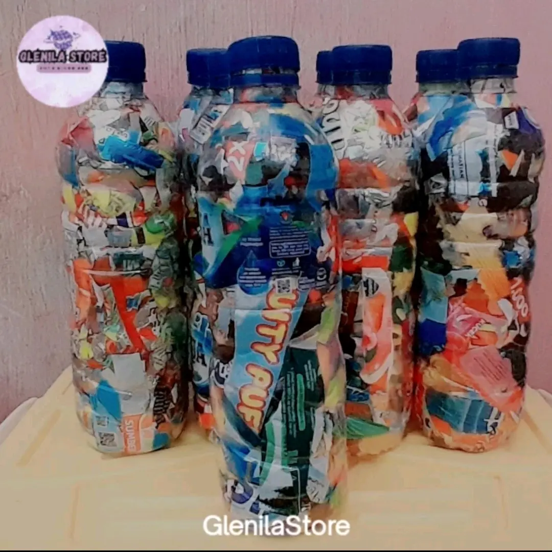 Ecobrick/Ekobrik/cacahan plastik kemasan botol aqua 600ml (250 gram)