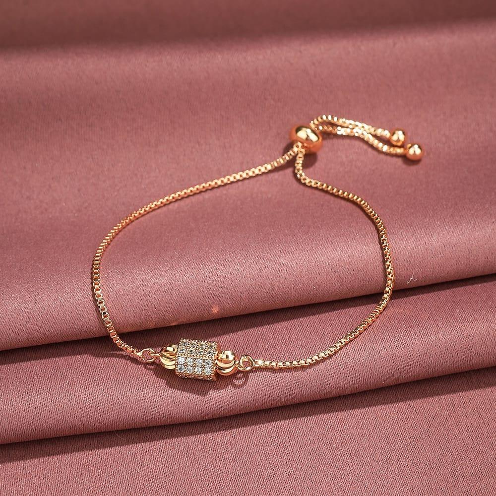 [COD] Gelang Serut Bulat Titanium Anti Karat Murah Perhiasan Lapis Emas 24k Anti Luntur Wanita Fashion Jewelry Gelang Rantai Murah