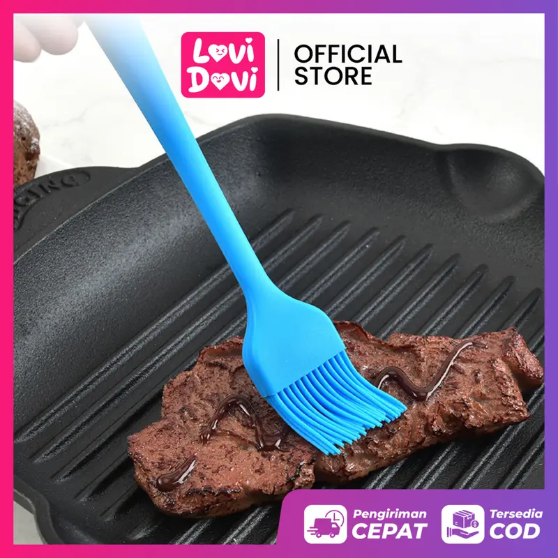 Kuas Silikon Oles Barbeque  Tahan Panas Food Grade BPA Free/ pengoles Mentega Saus Sambal Kecap Bakaran 3