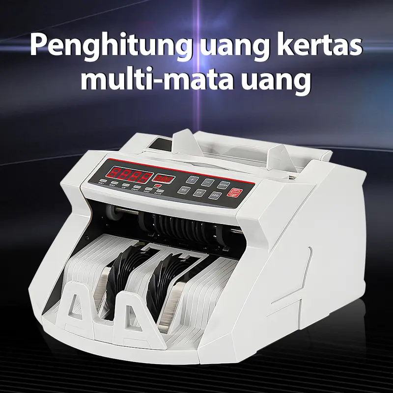Mesin hitung uang dengan deteksi anti-pemalsuan UV/MG Penghitungan uang dengan layar LCD 6