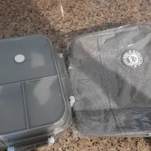 Eatkit 2-in-1 Kotak Makan Set Tempat Makan 2 Tingkat 3 Sekat Anti Tumpah Lunch Box Susun Free Sendok Garpu Portable Bpa Free lunchbox