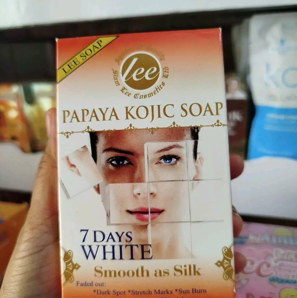 LEE PAPAYA KOJIC ACID WHITENING SOAP 160GR ORIGINAL THAILAND/ SABUN PENCERAH WAJAH DAN TUBUH