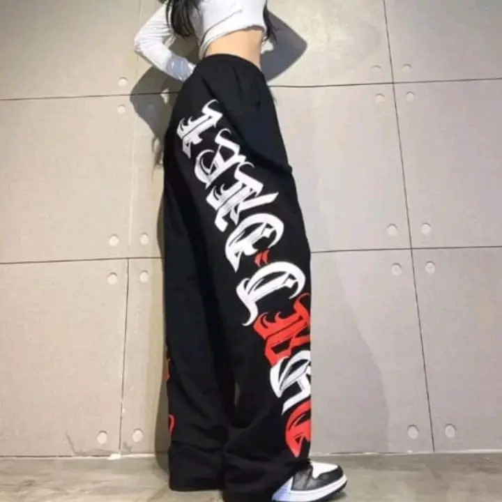 Joker Pants Rock Girls Jogger Pants Oversize Bawahan Celana Kulot Sweat Pants Korean Style Premium