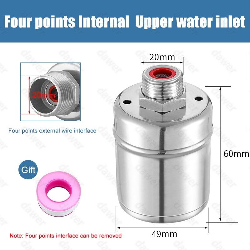 304 Stainless Steel Float Valve Level Level Water Controller sepenuhnya otomatis 2