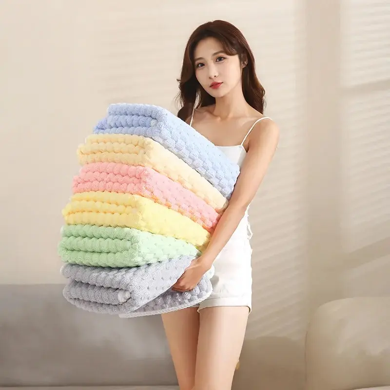 KUP- 2 PCS Handuk Microfiber Tebal TEBUS MURAH Ukuran 70 x 140 cm 1