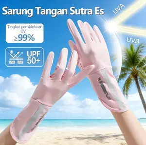 【COD】Sarung Tangan Gloves/Sarung Tangan Anti Uv Motor Wanita/Sarung Tangan Matahari Upf50/Sarung Tangan Motor Panjang Antislip