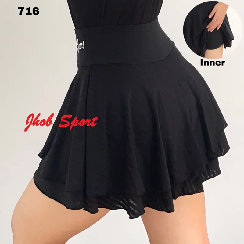 JHOB SPORT Tennis Mini Skirt/Sport Skirt/Rok Mini Olahraga Wanita Bahan Jaring Tile/Mini Skirt Tennis Korea 2