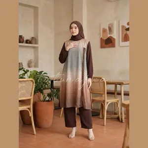 TUTUNAJWA.Delova Setelan Celana  Gradasi NoHijab