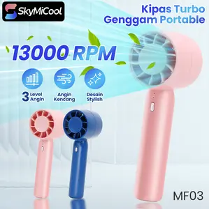 【DAPAT GIFT】SKYMICOOL Kipas Mini Portable 13000RPM Angin Turbo 3 Mode USB Charging Tahan Lama Mini Fan Wireless MF03