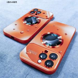 ラグジュアリーなAGマットフローズドの磁気スマホケース。iPhone 17 Pro/16/15/14/13/12/11および17 Pro Max対応、レンズ全面保護、無地のカバー。