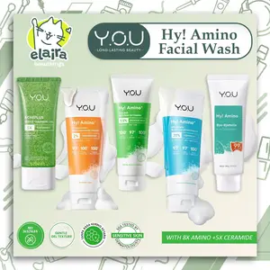 ฅ Elaira ฅ - YOU Hy! Amino Facial Wash | Oil Control, Hydrating, Brightening, Anti-Acne, Sabun Cuci Muka