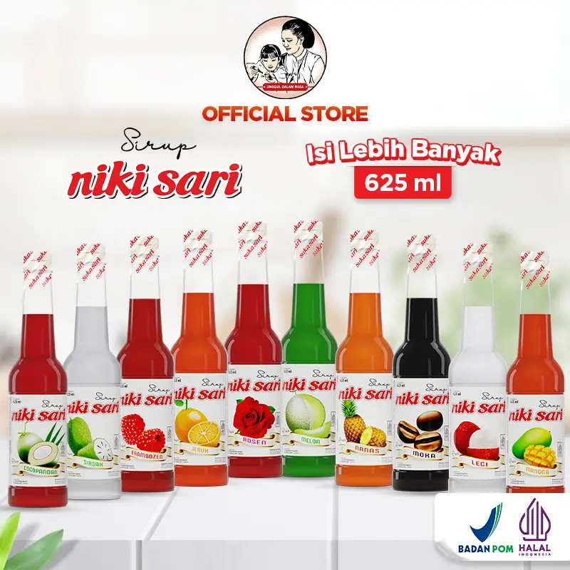 Sirup Nikisari isi 625 ml Botol Plastik PET
