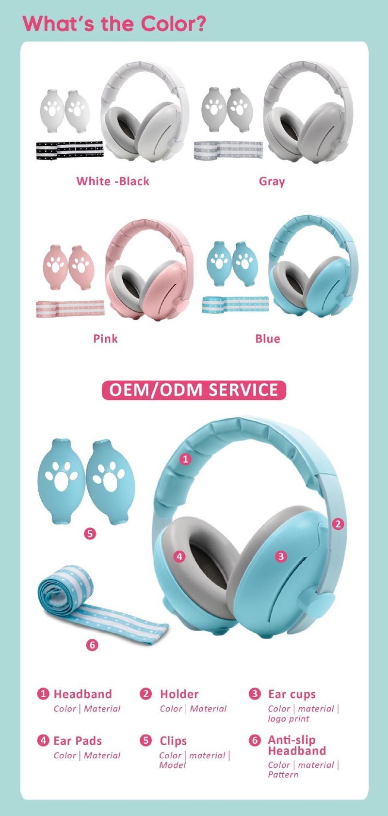 Product Introduction of [MOTTSS] VERSION 2 UP MUFFY BABY HEARING PROTECTION EARMUFFS EAR MUFF FOR TRAVEL TODDLERS AIRPLANE EVENTS CARS 5