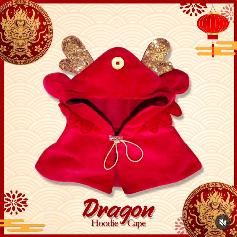 Dragon Hoodie Cape Baju Hewan Anjing Kucing Premium Imlek Collection 1