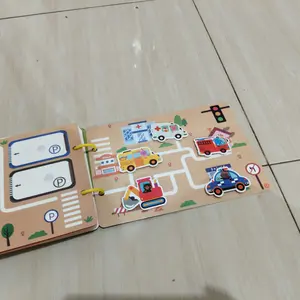 Geetoy Buku Pencerahan Pertama Bayi Buku Sibuk Velcro DIY Mainan Edukasi Awal Untuk Anak-anak