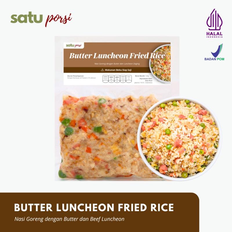 Satu Porsi Butter Luncheon Fried Rice | Frozen Food Ready Meal 1