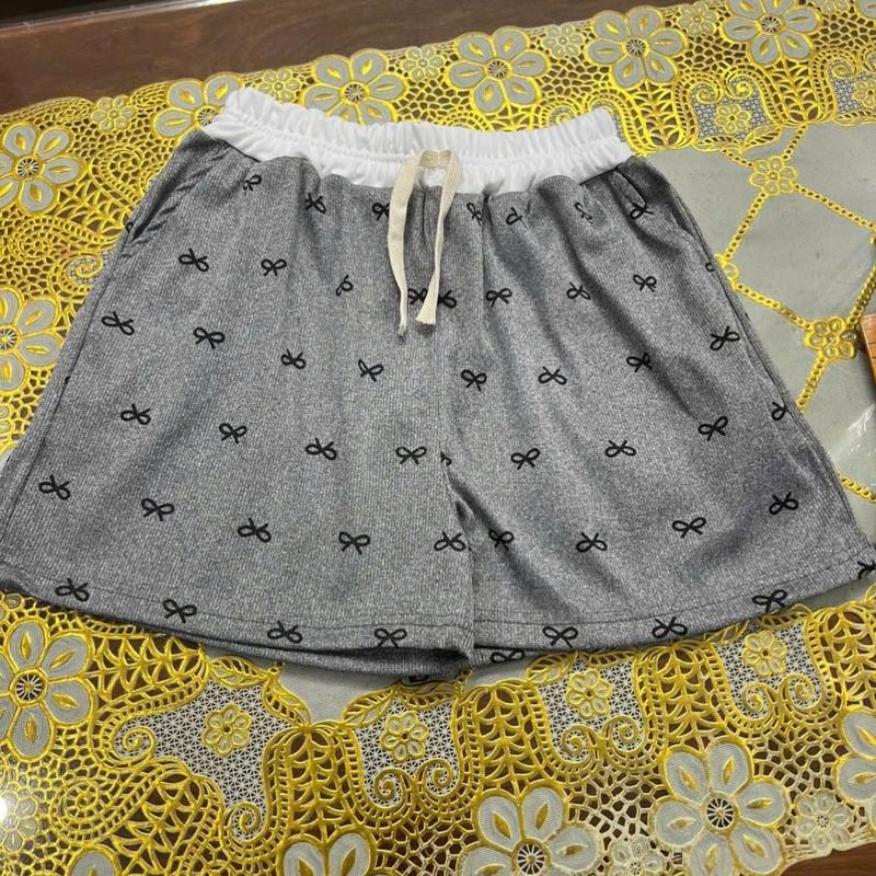 COM Bo 3 Quần SHORT đùi hoạ tiết hình NƠ có túi cạp chun phối vải thun Co giãn 4 chiều. 6