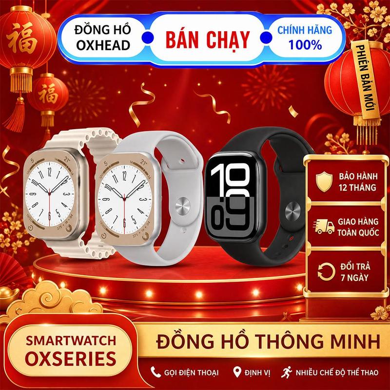 [ DEAL MỞ BÁN [ 3 XUẤT DUY NHẤT ] Đồng Hồ Thông Minh Seri 12 ProMax Mới Nhất 2026 Có Game  Màn Hình Super AMOLED Nghe Gọi 2 Chiều  Bảo Hành 1 Năm
