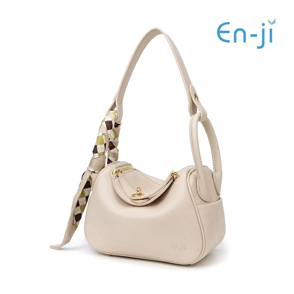 En-Ji Tas Selempang Wanita Aesthetic Naera Shoulder Bag - Ivory Slingbag