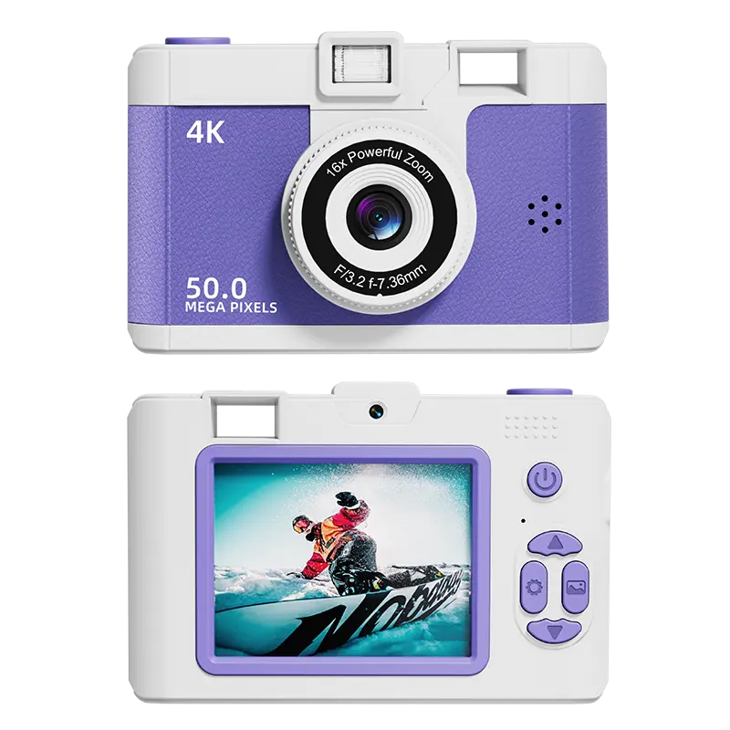 [COD] Kamera Digicam 50MP 8X Zoom Kamera Digital Pocket LCD 2,4 Inci 4K Vlog Anti Goyang Filter Camera Digital Mini（Free Kartu memori 32G + Tali Gantungan） Dslr 7