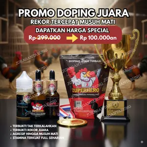 [PROMO MUSUH KO],Doping Ayam Aduan Anti Kalah,Doping Ayam Aduan Super hero,Doping Ayam Original,Doping Ayam Petarung,Doping Ayam Aduan Paling Bagus,Doping Ayam Aduan Super Strong