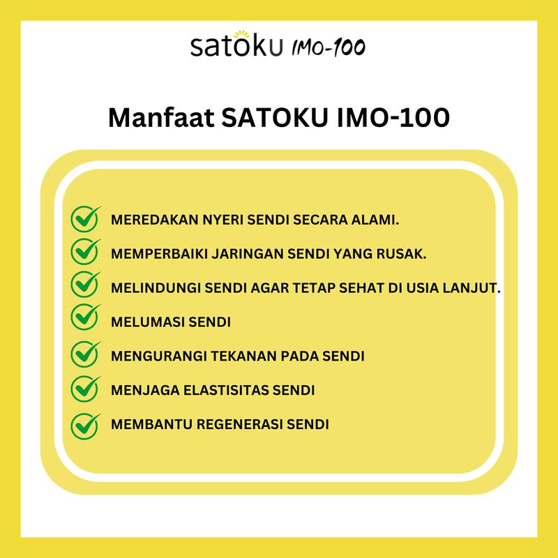 [1 BOX] Satoku Imo-100 Ramuan Jepang Satoimo dengan Hyalurnoic Acid 12,3% & 17 Asam Amino Isi 30 Kapsul 6