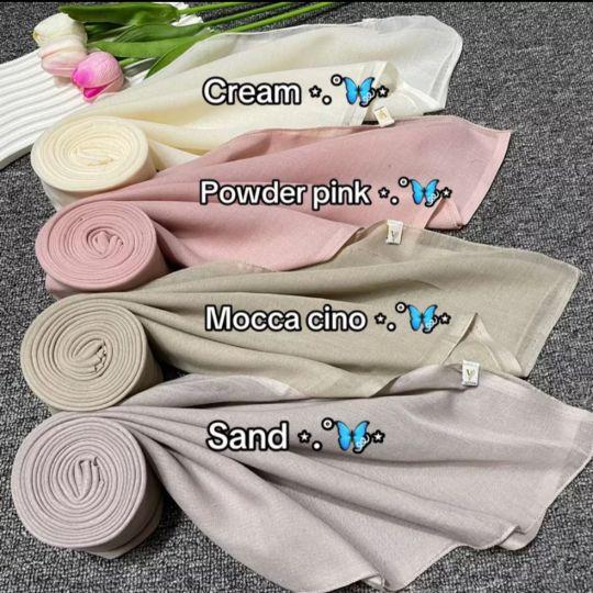 Product Introduction of COD-Best Seller//hijab Segi Empat Paris jadul VARISHA ORI Muslim Nyaman Kerudung Wanita Cantik Tebal Brown Voal Hitam 17