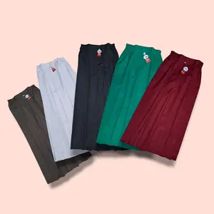 Rok Panjang SD MI Anak Perempuan Rok Rempel Warna Coklat Putih Hitam Ijo dan Merah