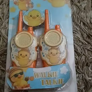 Walkie Talkie Nirkabel Anak Jarak Jauh 500 Meter Edukasi Mainan Telepon 2pcs Hadiah Anak-anak