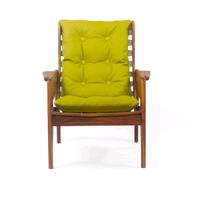 Gambar Lounge Chair / Kursi Malas - DJALOU - Candy Brown - Doff Finish - Hijau dari kaisugih Kab. Bandung 2 Tokopedia