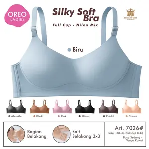 Bh Oreo Art 7026 (Promo 2pc 3pc) Silky Soft Bra Busa Sedang Tanpa Kawat Full Cup B-C Nilon Mix Lembut Nyaman Wanita Dewasa