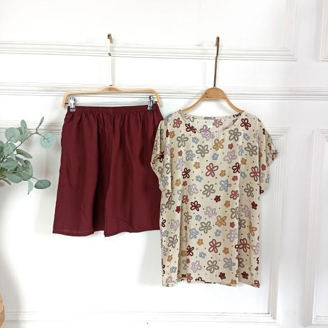 Product Introduction of ONE SET GEMOY/SET CELANA PENDEK/SET RAYON/BAJU RUMAHAN Setelan 4