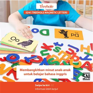 Magnetic Letters Alphabet with English Flash Cards | Mainan Edukasi Anak Huruf Magnet Belajar Baca Mengeja dan Mengenal Alfabet