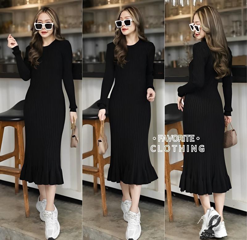 GFS Dress Rajut Kinara Ld 90 - 100 cm P 110 cm B 300 gr Cotton Polyester #4426 0