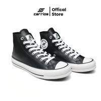Gambar CARRIOS - Malaka High Leather Black White - Sepatu Sneakers Casual Klasik Pria & Wanita 36 - 46 - BLACK WHITE HI, 36 dari CARRIOS ID Kab. Tangerang 5 Tokopedia