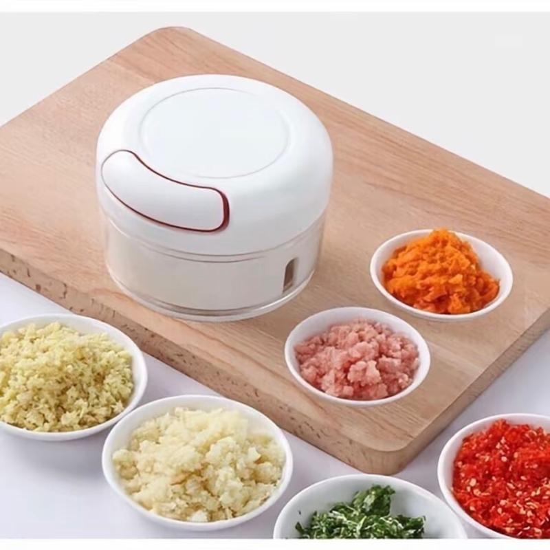 Máy Xay Tỏi Ớt Cầm Tay Mini - Dụng Cun Xay Tỏi Ớt, Dây Rút Tiện Lợi