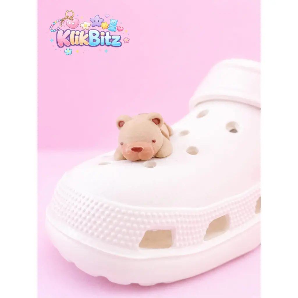 Jibbitz Crocs Beruang Lucu Gemoy 3D Flexi Shoe Charms Aksesoris Hiasan Sepatu Unik Terbaru